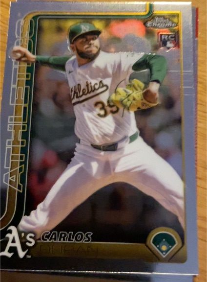 2025 Topps Chrome Update #USC84 Carlos Duran — front