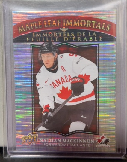 2025-26 Tim Hortons Team Canada Maple Leaf Immortals #ML-2 Nathan MacKinnon — front