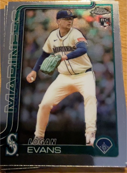 2025 Topps Chrome Update #USC194 Logan Evans — front