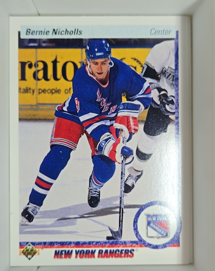 1990-91 Upper Deck #34 Bernie Nicholls — front