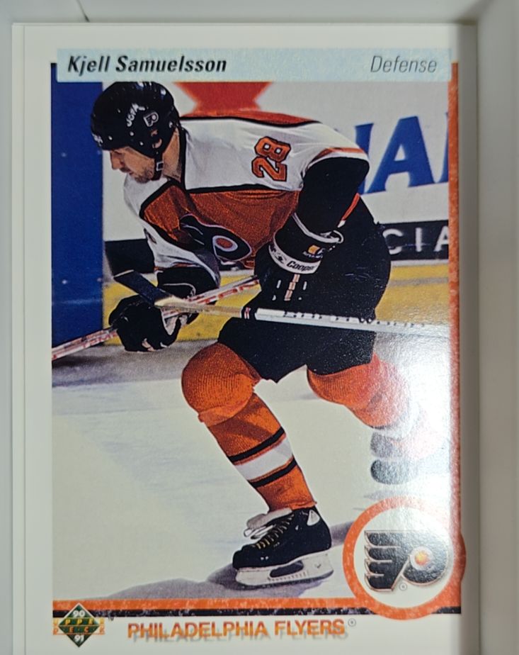 1990-91 Upper Deck #116 Kjell Samuelsson Philadelphia Flyers — front
