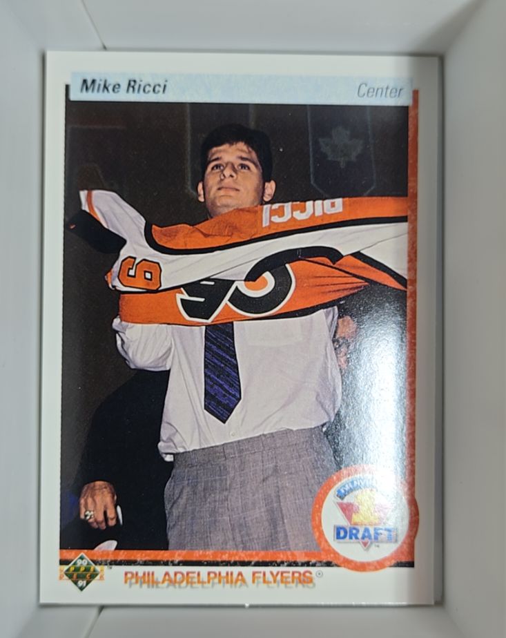 1990-91 Upper Deck #355 Mike Ricci — front