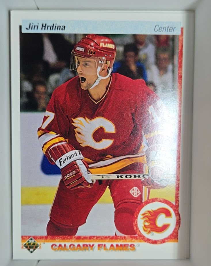 1990-91 Upper Deck #292 Jiri Hrdina Calgary Flames — front