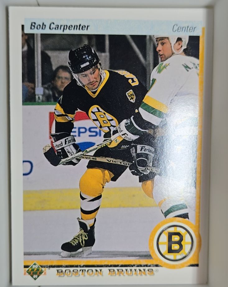 1990-91 Upper Deck #158 Bob Carpenter Boston Bruins — front