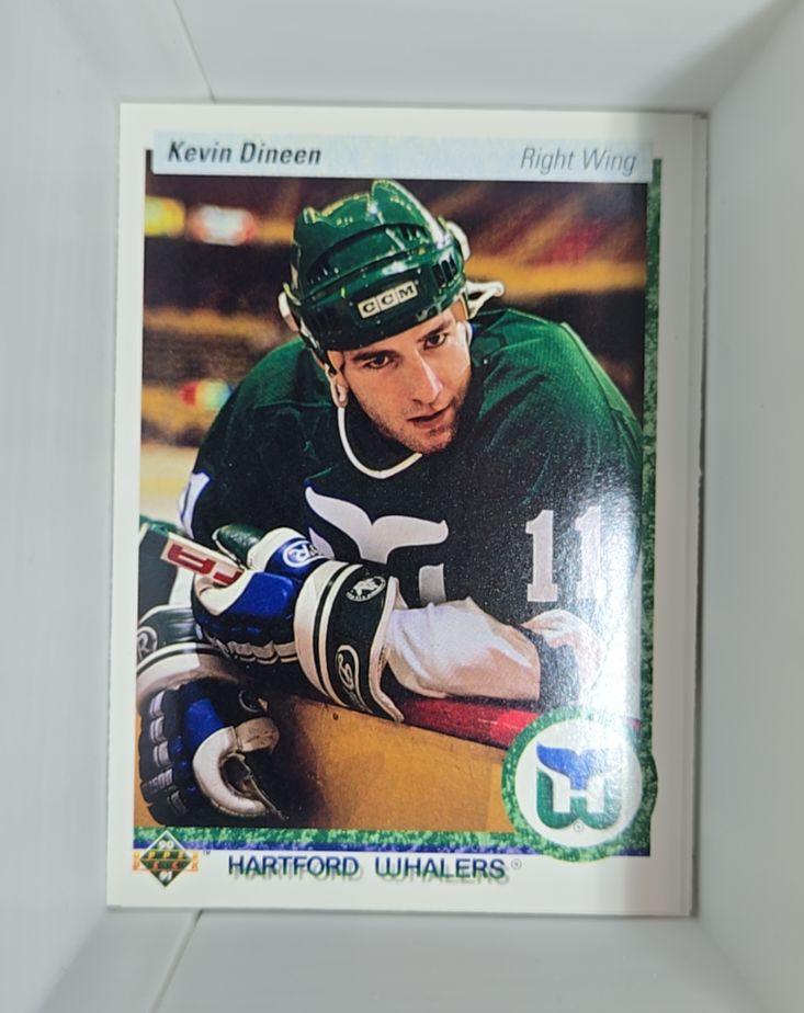 1990-91 Upper Deck #266 Kevin Dineen Hartford Whalers — front