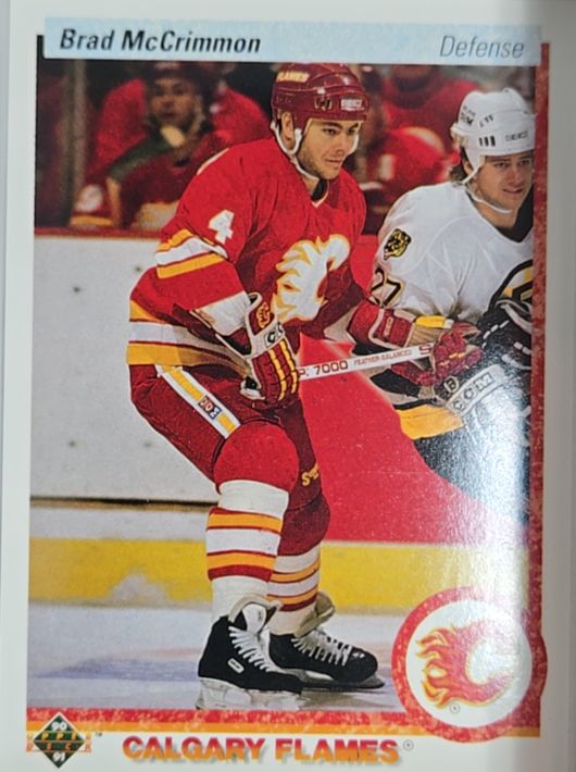 1990-91 Upper Deck #294 Brad McCrimmon Calgary Flames — front