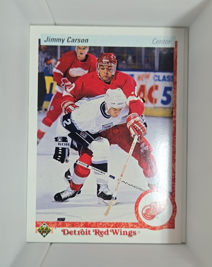 1990-91 Upper Deck #132 Jimmy Carson Detroit Red Wings — front
