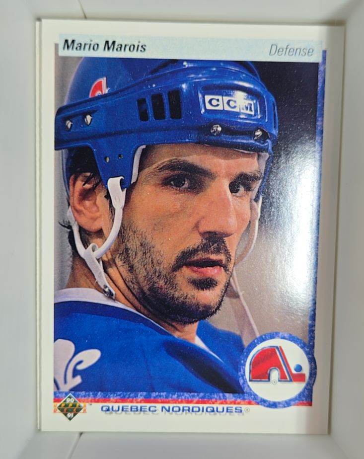 1990-91 Upper Deck #8 Mario Marois Quebec Nordiques — front