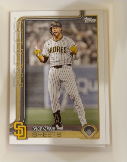2025 Topps Update Series #US225 Gavin Sheets — front