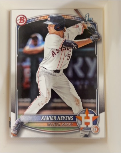 2025 Bowman Draft #BD-2 Xavier Neyens — front