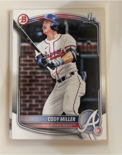 2025 Bowman Draft #BD-91 Cody Miller — front