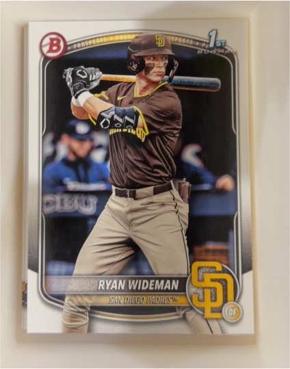 2025 Bowman Draft #BD-190 Ryan Wideman — front