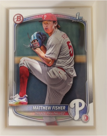 2025 Bowman Draft #BD-106 Matthew Fisher — front