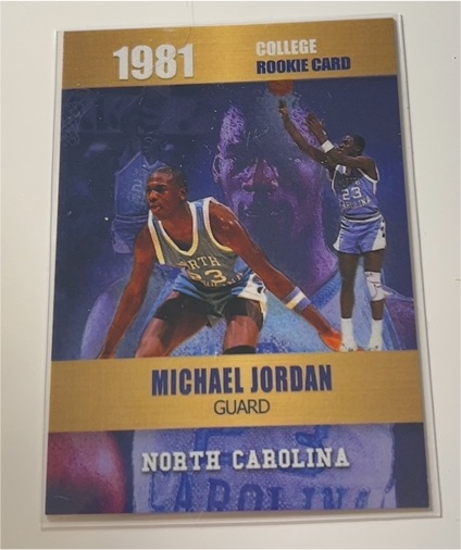 1981 Michael Jordan College Rookie Card — front