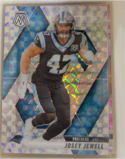 2025 Panini Mosaic #248 Josey Jewell Silver Mosaic Prizm — front
