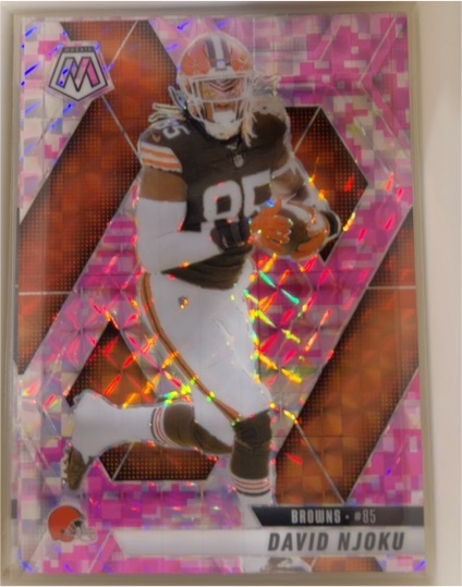 2025 Panini Mosaic #133 David Njoku — front