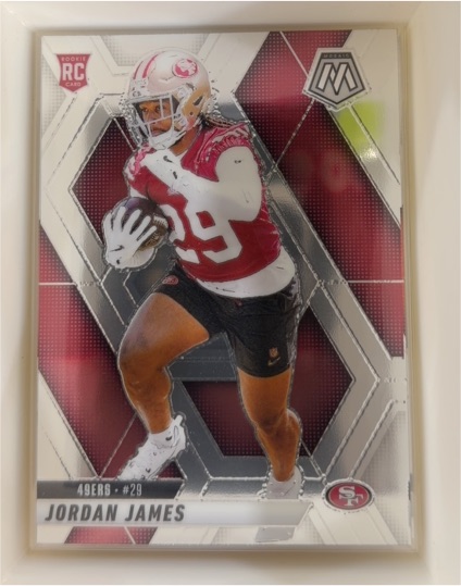 2025 Panini Mosaic #370 Jordan James — front