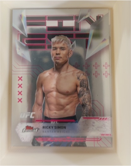 2025 Topps Finest UFC #FA-RN Ricky Simon — front
