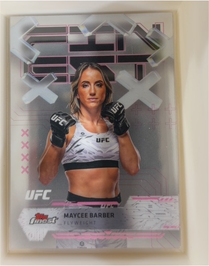 2025 Topps Finest UFC #12 Maycee Barber — front