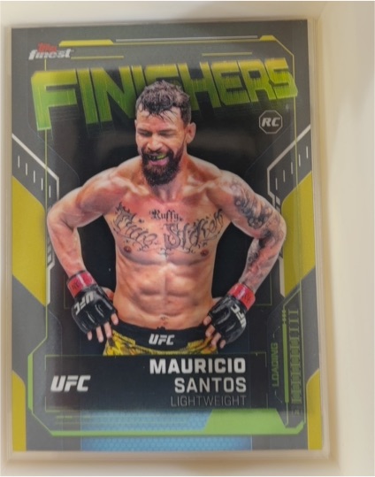 2025 Topps Finest UFC Finishers #FN-25 Mauricio Santos — front