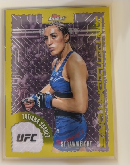 2025 Topps Finest UFC Intimidators #IT-25 Tatiana Suarez — front