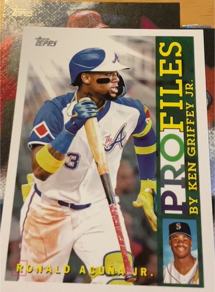 2026 Topps Series 1 #TP-7 Ronald Acuna Jr. Profiles by Ken Griffey Jr — front