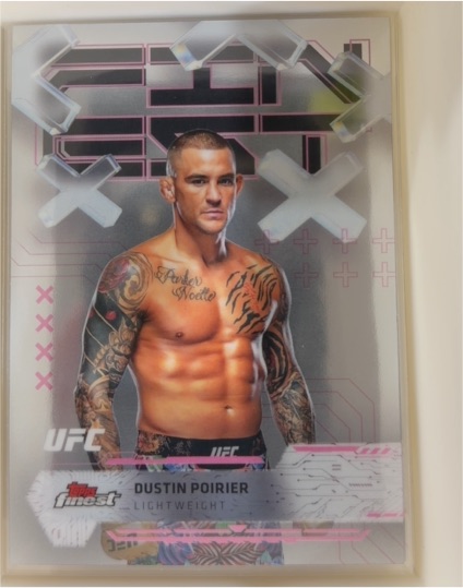 2025 Topps Finest UFC #98 Dustin Poirier — front