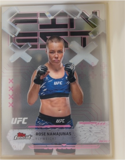 2025 Topps Finest UFC #83 Rose Namajunas — front