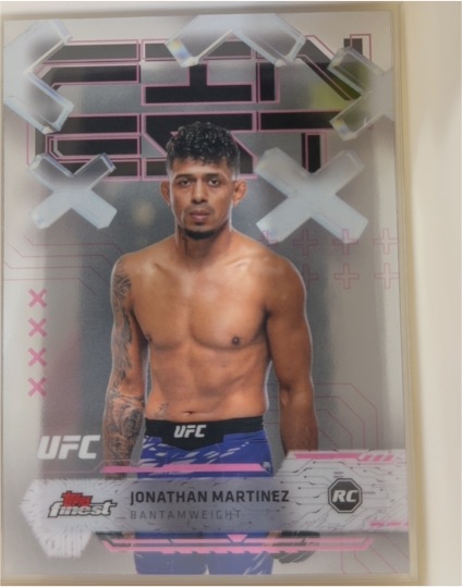 2025 Topps Finest UFC #51 Jonathan Martinez — front