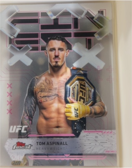 2025 Topps Finest UFC #91 Tom Aspinall — front