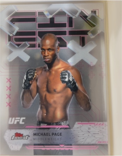 2025 Topps Finest UFC #81 Michael Page — front