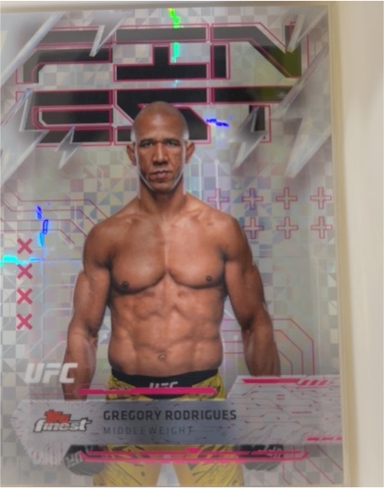 2025 Topps Finest UFC #284 Gregory Rodrigues — front