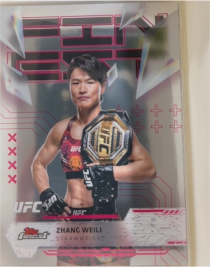 2025 Topps Finest UFC #50 Zhang Weili — front