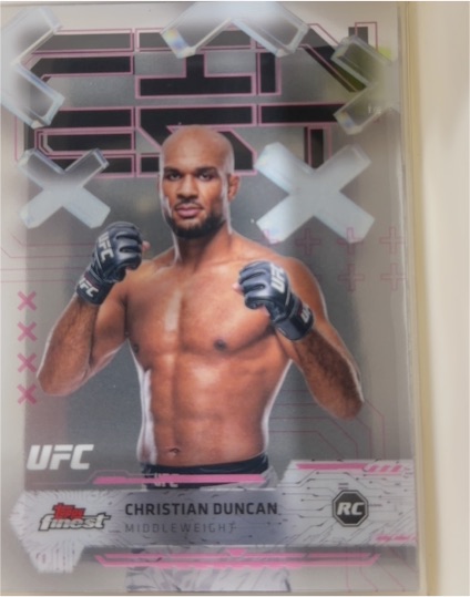 2025 Topps Finest UFC #67 Christian Duncan Rookie — front
