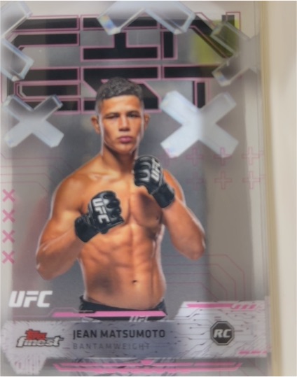 2025 Topps Finest UFC #44 Jean Matsumoto Rookie — front