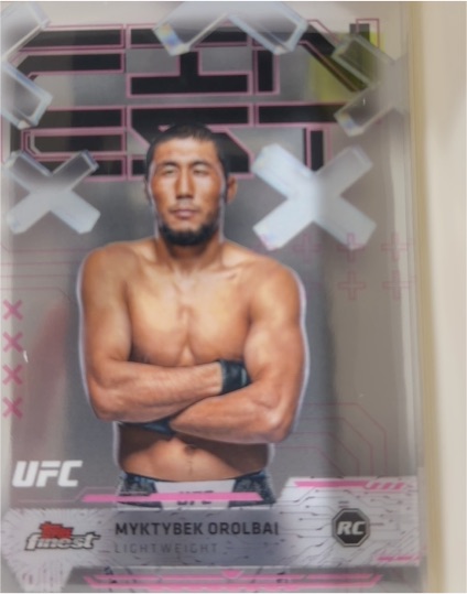 2025 Topps Finest UFC #57 Myktybek Orolbai — front