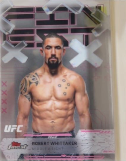 2025 Topps Finest UFC #71 Robert Whittaker — front