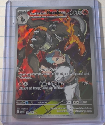 2023 Pokémon TCG Destined Rivals #191 Team Rocket's Houndoom — front