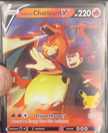 2021 Pokémon Celebrations Lance's Charizard V #SWSH133 — front