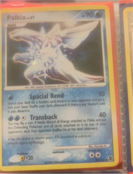 2008 Pokémon Great Encounters #26 Palkia — front