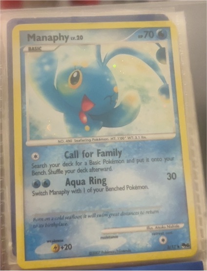2007 Pokémon #3 Manaphy — front