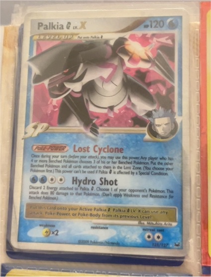 2009 Pokémon Platinum #125 Palkia G LV.X — front