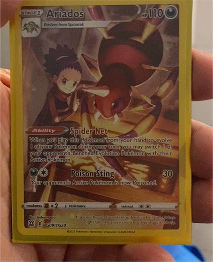 2022 Pokémon Brilliant Stars TG09 Ariados — front