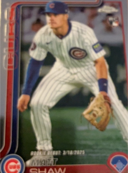 2025 Topps Chrome Update #USC135 Matt Shaw — front