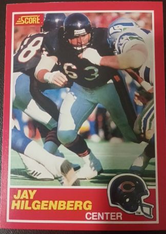 1989 Score #150 Jay Hilgenberg — front