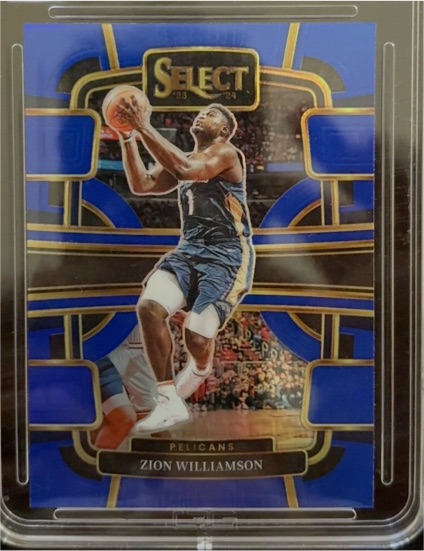2023-24 Panini Select #36 Zion Williamson Blue Concourse — front