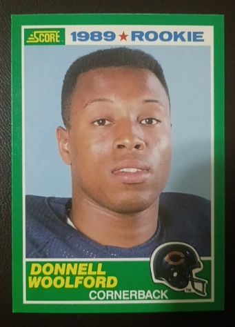 1989 Score #247 Donnell Woolford — front