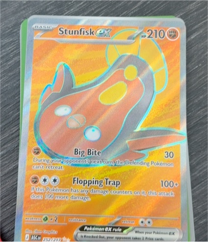 2026 Pokémon Ascended Heroes #252 Stunfisk EX Full Art — front