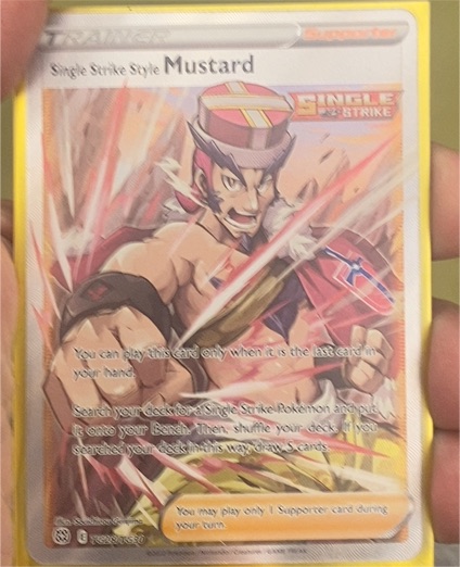 2022 Pokémon TCG Brilliant Stars #TG28/TG30 Single Strike Style Mustard — front