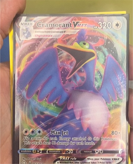 2021 Pokémon Shining Fates #055 Cramorant VMAX — front